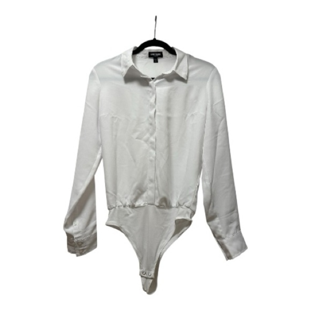 Express White Long Sleeve Bodysuit
